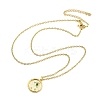 304 Stainless Steel Cubic Zirconia Constellation Flat Round Pendants LS-STAS-S145-01I-1