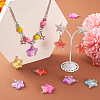 36Pcs 6 Colors Transparent Resin Pendants RESI-TA0001-52-7