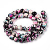 Synthetic Turquoise Dyed Beads Strands LS-G-E594-24C-2