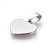 Tarnish Resistant 304 Stainless Steel Mirror Polished Finish Stamping Blank Tag Pendants STAS-L220-02B-2