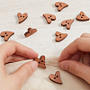 1 Bag Baking Paint Wooden Buttons FIND-GF0006-24B-6