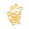 Zinc Alloy Open Back Bezel Pendant PALLOY-TAC0024-26-1