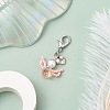 Angel Glass Seed Beads Pendant Decorations HJEW-MZ00109-04-2