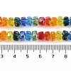 Electroplate Glass Beads Strands X-EGLA-B009-04-2