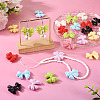 24Pcs 8 Colors Baking Paint Alloy Beads FIND-TA0009-28-7