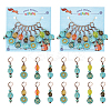 Acrylic Bead Charm Locking Stitch Markers HJEW-PH01818-1