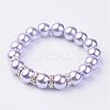 Glass Pearl Stretch Bracelets BJEW-JB02501-2
