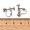 316 Stainless Steel Clip-on Earring Findings EJEW-R019-01P-3