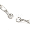 Tarnish Resistant 304 Stainless Steel Paperclip Chains Bracelet Making AJEW-P119-03P-2
