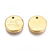 316 Surgical Stainless Steel Charms STAS-S116-418H-G-3