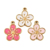 304 Stainless Steel Enamel Pendants STAS-A135-15B-G-1