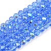 Electroplate Glass Beads Strands EGLA-A044-T4mm-L14-1