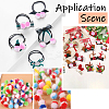 100Pcs Polyester Pom Pom Ball DIY-SC0031-43A-6
