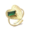 304 Stainless Steel Cuff Rings for Women RJEW-D302-03G-03-2