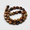 Natural Tiger Eye Faceted Rhombus Beads Strands G-L235B-03-2