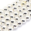 Electroplate Non-magnetic Synthetic Hematite Beads Strands G-L485-03F-S-1