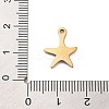 Ion Plating(IP) 201 Stainless Steel Charms STAS-A101-01C-01G-3