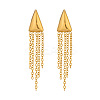 304 Stainless Steel Tassel Stud Earrings for Women YQ6135-5