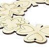 DIY Shamrock Wreath Unfinished Wooden Ornaments Blank Wooden Embellishments LS-WOOD-C009-01-3