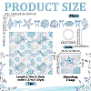 Paper Bowknot Shell Starfish Flag Hanging Banners AJEW-NB0008-39-2