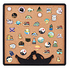 Hexagon Wall Mounted Brooch Jewelry Display Cork Tray ODIS-WH0329-84B-1