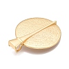 Plating Hammered Alloy Big Pendants PALLOY-T090-10G-2