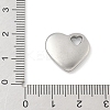 304 Stainless Steel Heart Pendants STAS-R162-01P-02-3