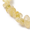 Natural Citrine Chip Beaded Stretch Bracelets BJEW-JB11133-03-4