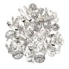 40Pcs 8 Styles Banquet Theme Tibetan Style Alloy Pendants TIBE-FP0001-09-2