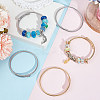 12Pcs 2 Colors 304 Stainless Steel Twist Round Cuff Bangles Set BJEW-UN0001-48-2