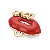 Alloy Enamel Pendants ENAM-T024-13A-G-2