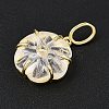 Natural Quartz Crystal Carved Pendants G-G330-01G-05-2