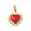 304 Stainless Steel Enamel Pendants STAS-Z158-01G-01-1