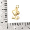 Brass Pave Clear Cubic Zirconia Pendants KK-G554-05G-03-3