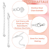 20Pcs 304 Stainless Steel Chain Extender STAS-UN0060-87P-5