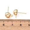 Brass Stud Earring Findings KK-G604-01G-04-3