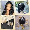 12Pcs 2 Colors Alloy Alligator Hair Clips for Women OHAR-SP0001-08-7