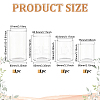 4Pcs 4 Style High Borosilicate Straight Plants Propagation Vase GLAA-BC0001-27-2