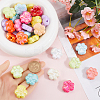 50Pcs UV Plating Acrylic Beads OACR-SP0001-03-3