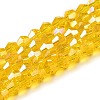 Transparent Electroplate Glass Beads Strands LS-EGLA-A039-T6mm-B22-1