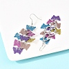 430 Stainless Steel Dangle Earrings EJEW-B157-01D-3
