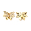 Brass Micro Pave Cubic Zirconia Connector Charms KK-H441-57G-1