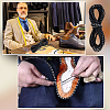 Flat Leather Craft Shoemaker Cord with Metal Rivet AJEW-WH0561-08B-5