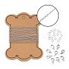 DIY 3m Oval Brass Cable Chains Necklace Making Kits DIY-FS0001-21P-1