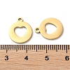 Ion Plating(IP) 304 Stainless Steel Charms STAS-Q303-11G-3