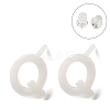 Hypoallergenic Bioceramics Zirconia Ceramic Stud Earrings EJEW-F340-04Q-1