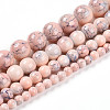 Baking Paint Glass Beads Strands DGLA-N003-8mm-C02-2