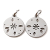 304 Stainless Steel Charms STAS-D050-07P-14-2