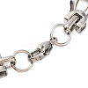 201 Stainless Steel Link Chain Bracelets BJEW-B078-113GP-3