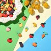 Vegetables and Fruits Theme Resin Cabochons CRES-CJ0001-10-5